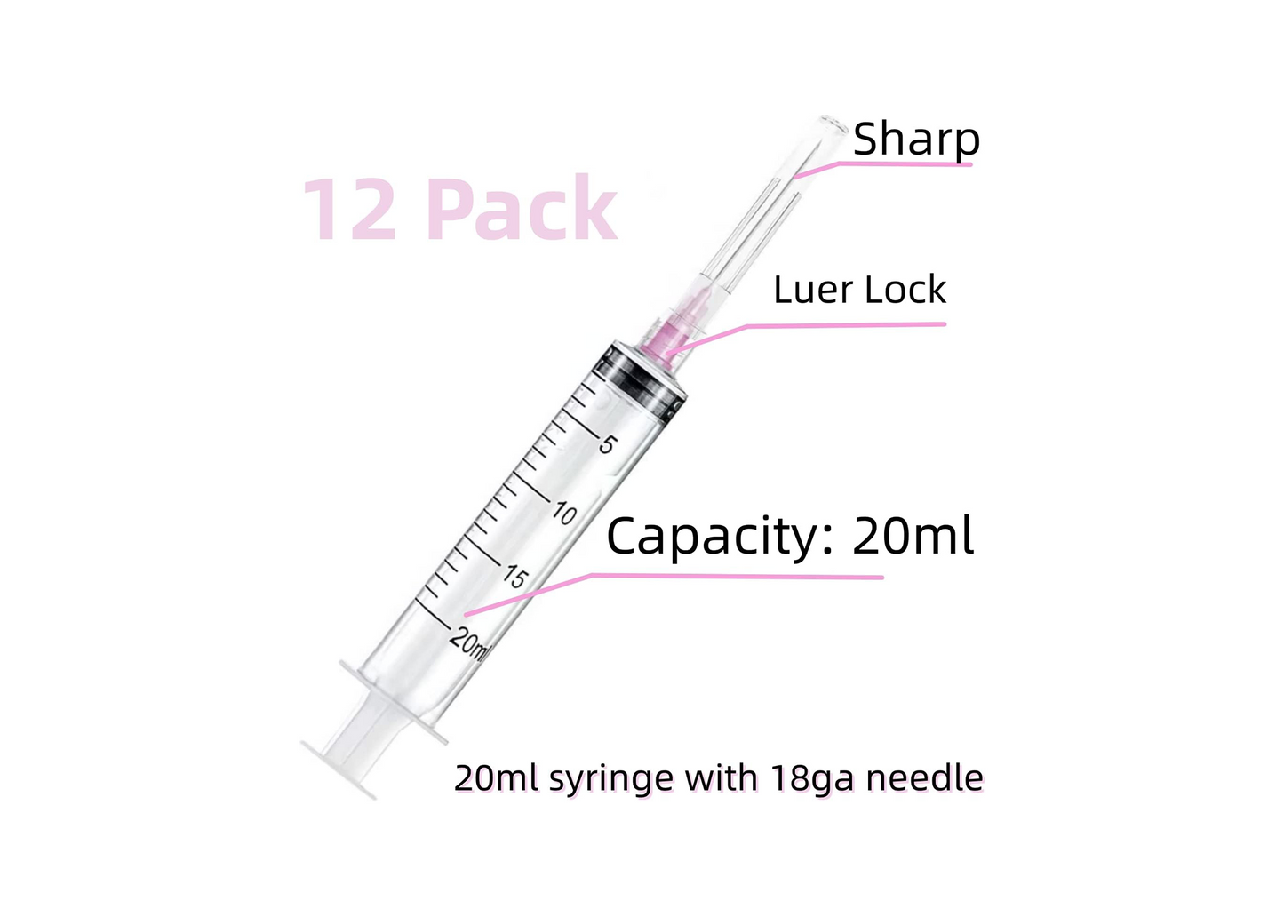 HaBeuniver - 1ml Plastic Syringe