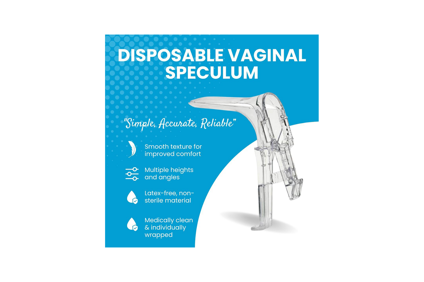 Medium Disposable Speculum - 10/Box