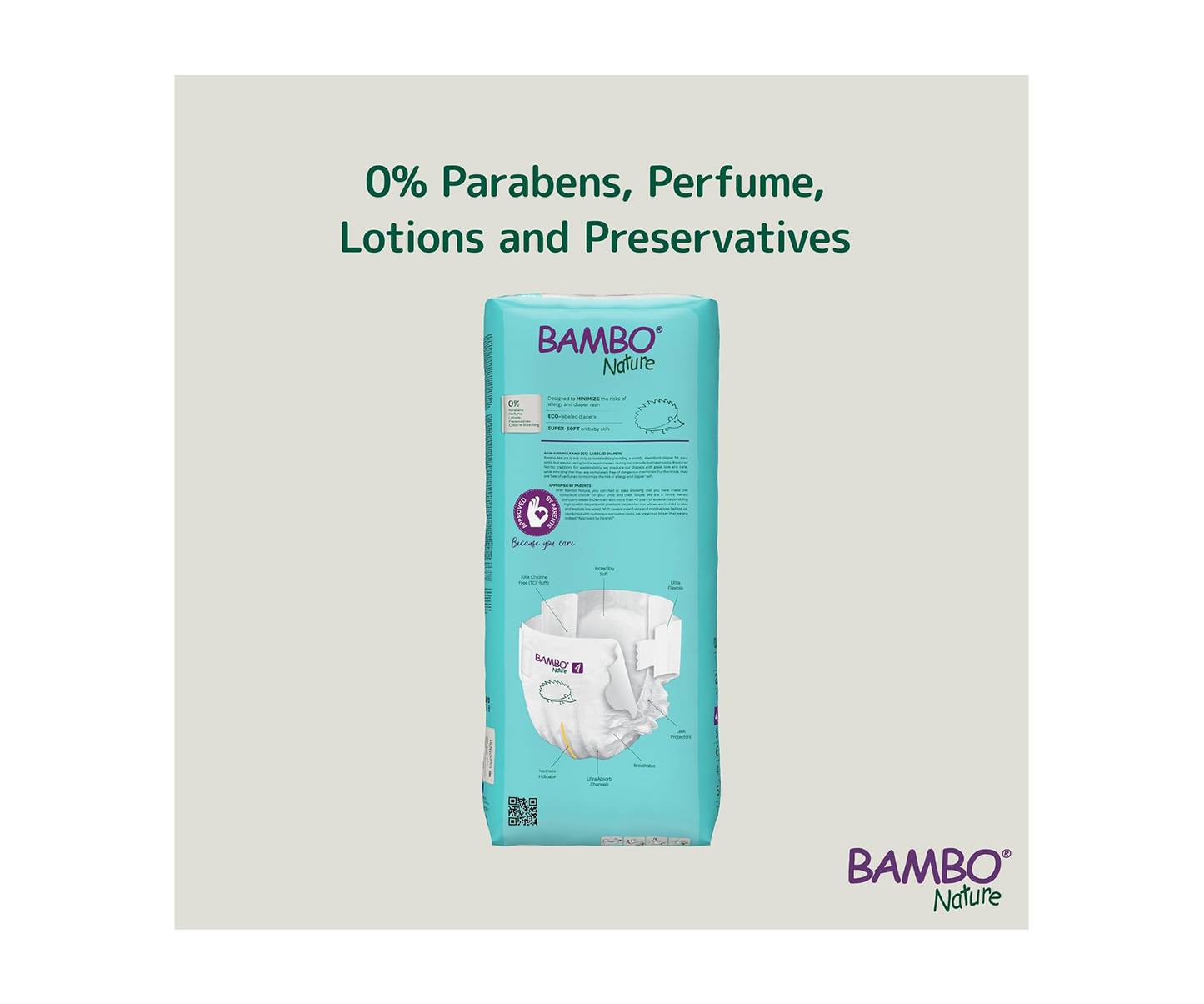 Bambo Nature Eco-Friendly Diaper Size 4, Mega Pack ,7-14kg (144 diapers) Tall pack