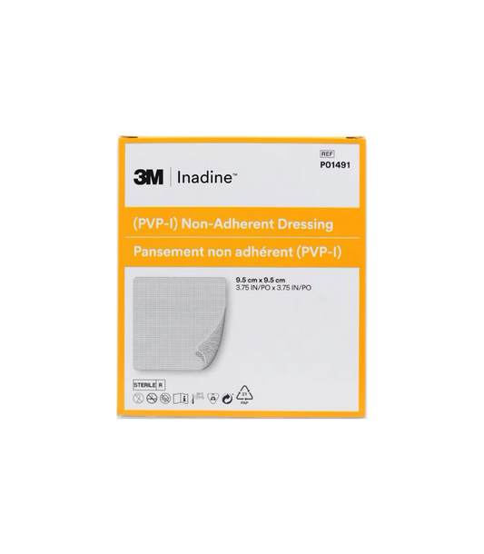 3M Iodine Non-Adherent Dressings 9.5cm x 9.5cm (x10)