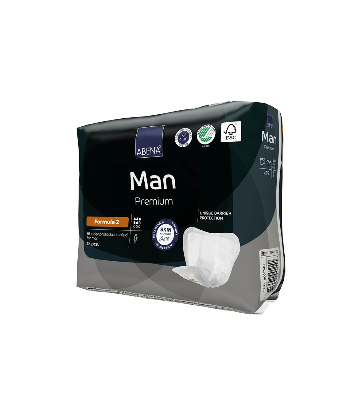 Abena Man Premium Incontinence Guards, (Sizes 0 to 2) Formula 2, 180 Count