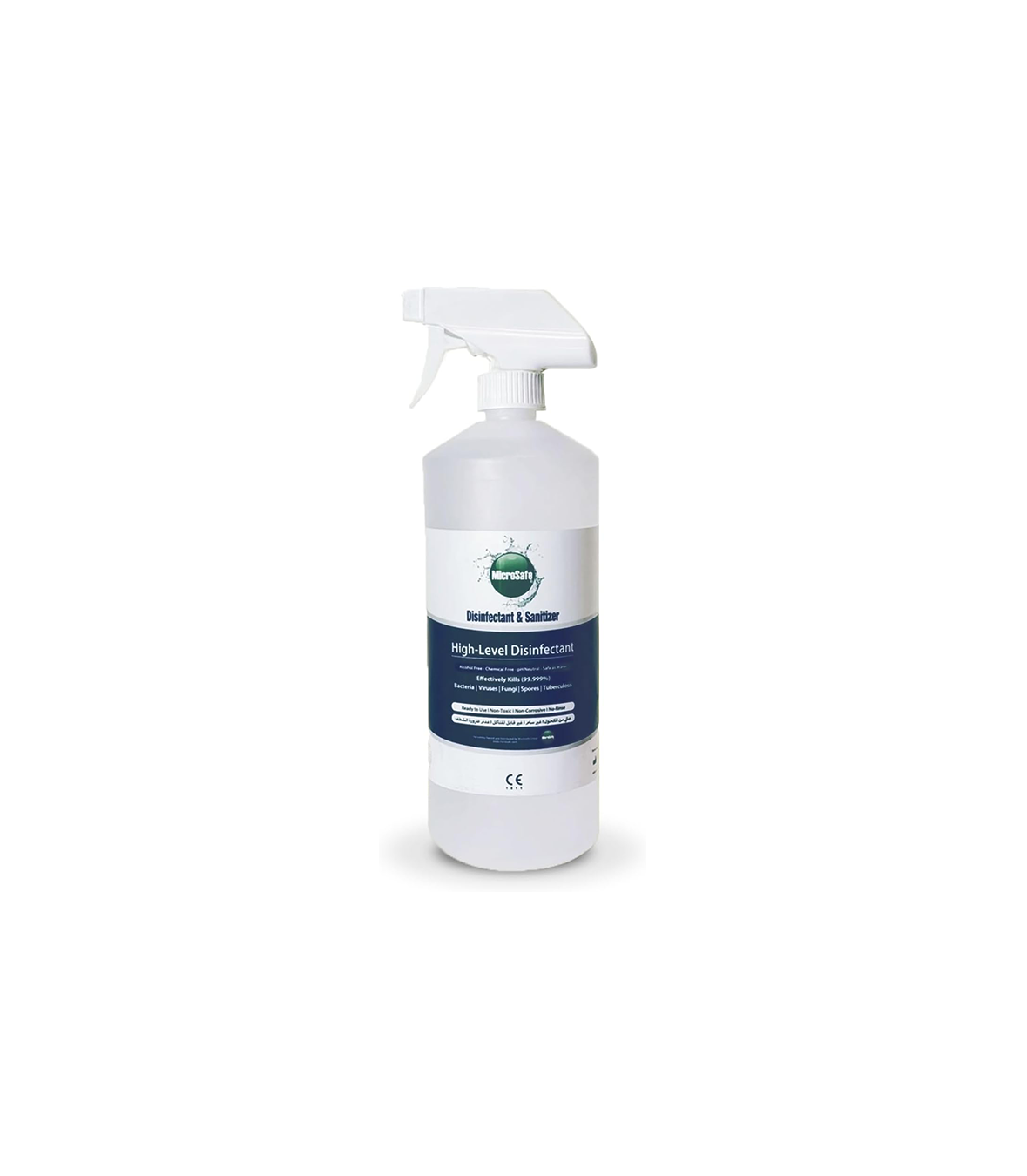 MicroSafe Disinfectant & Sanitizer – 100% Natural (1 L + 120 ML)