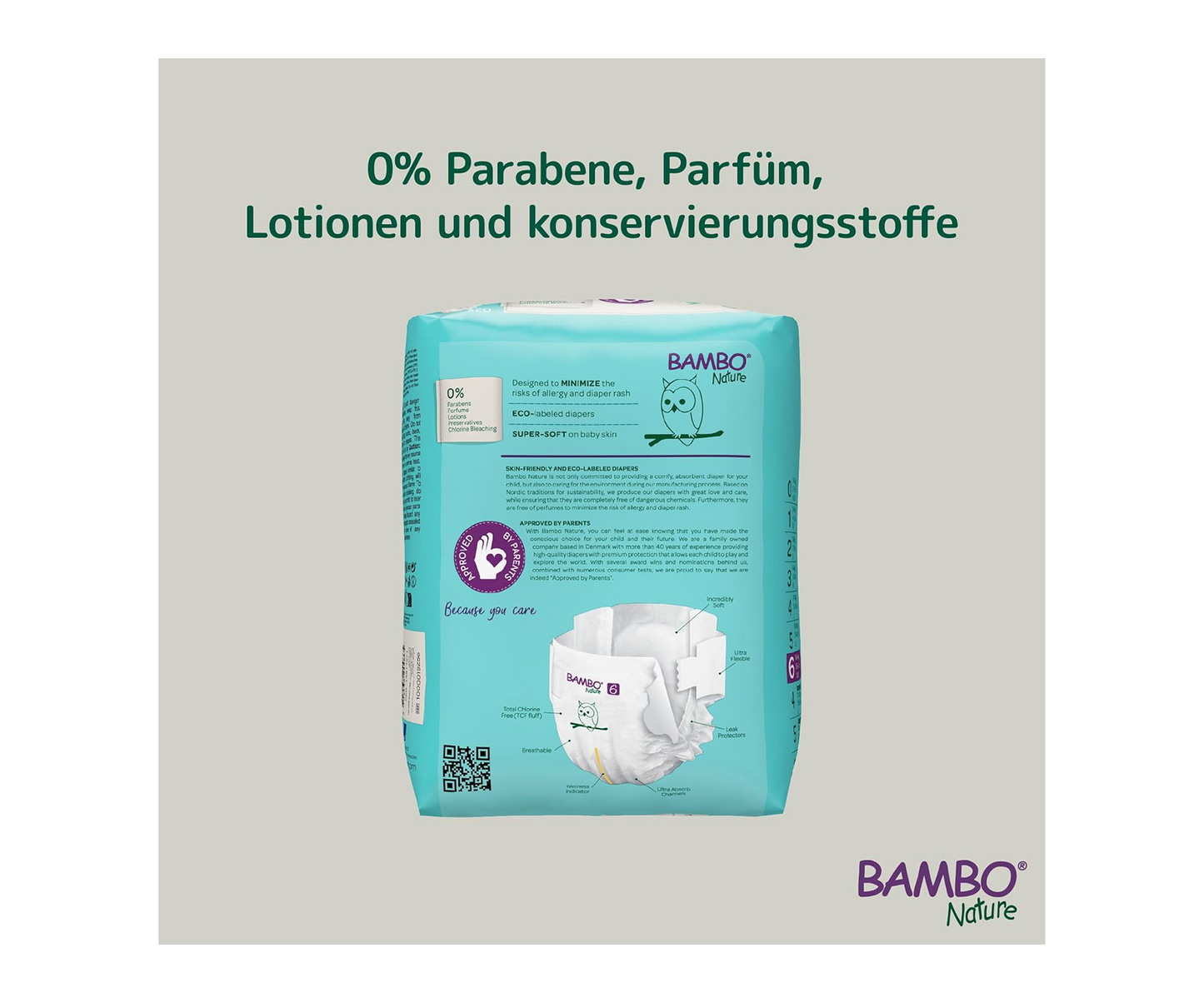 Bambo Nature Premium Eco Nappies – Size 6 (16+ kg / 35+ lb), XXL, 20 Pack