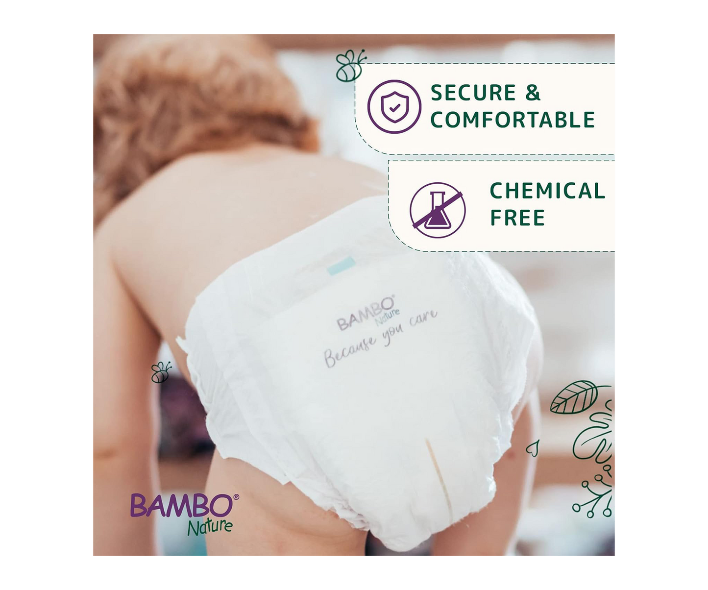 Bambo Nature Baby Diapers – Size 6 (16+ kg) – Pack of 6 (120 Nappies Total)