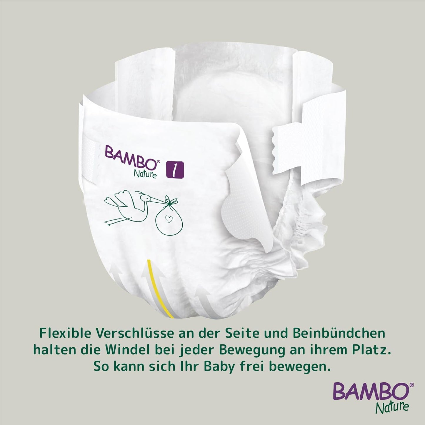 Size 1 Nappies Premium Eco Nappies, Eco-Labelled Newborn Nappies, Enhanced Leakage Protection, Secure & Comfortable Baby Nappies, Newborn Essentials - (4-9 lb/2-4 kg), 22PK