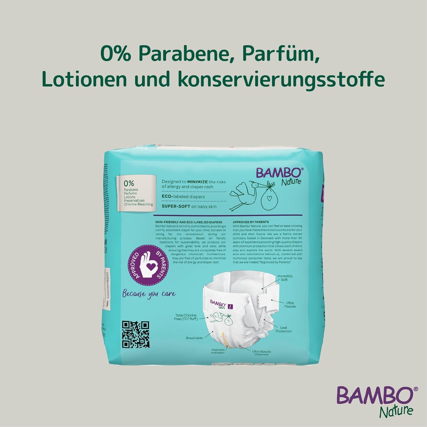 Size 1 Nappies Premium Eco Nappies, Eco-Labelled Newborn Nappies, Enhanced Leakage Protection, Secure & Comfortable Baby Nappies, Newborn Essentials - (4-9 lb/2-4 kg), 22PK