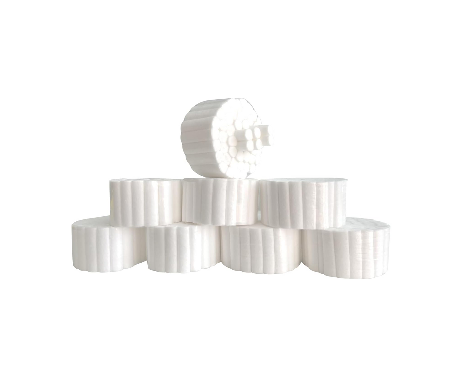 400 Count Dental Gauze Rolls Cottons Pads 1.5 Inch, 100% Cotton, Dentist Cotton Rolls Cotton Ball for Dental Clinic