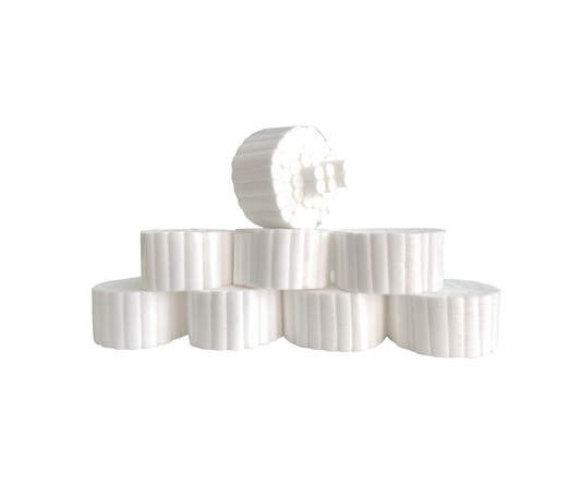 400 Count Dental Gauze Rolls Cottons Pads 1.5 Inch, 100% Cotton, Dentist Cotton Rolls Cotton Ball for Dental Clinic