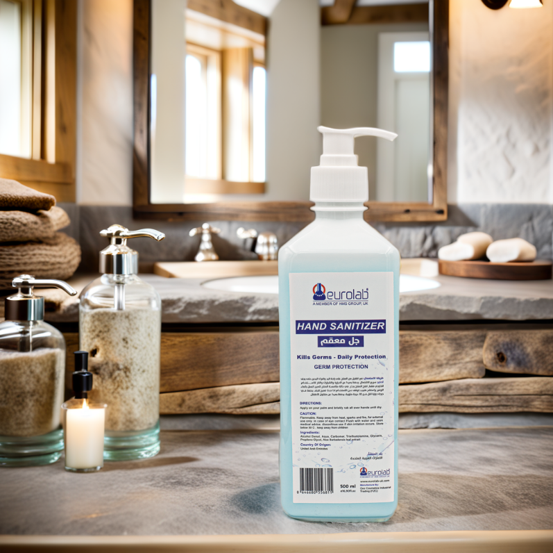 Hand Sanitizer Gel – 70% Ethyl Alcohol, 500 ml Pump Bottle - iHealthcare