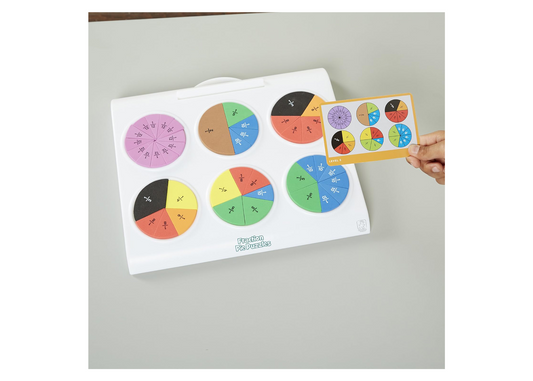 Educational Insights Learning Resources Fraction Pie Puzzles, Multicolored ,33 x 29 cm