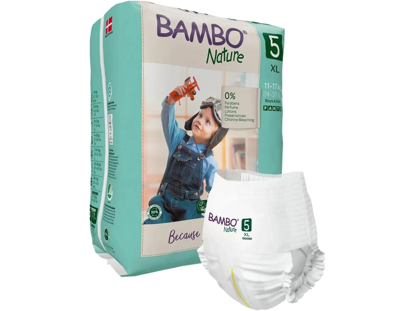 Size 5 Premium Training Pants (27-40 lbs/12-18 kg) Pack of 19