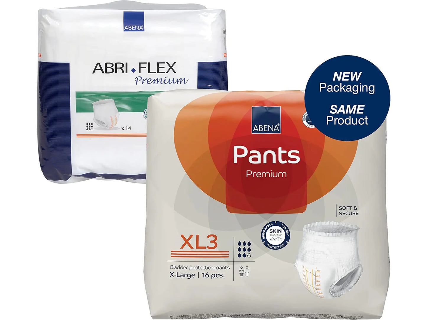 Premium Pull-Up Incontinence Pants, Eco-Friendly Incontinence Pants for Men & Women, Discreet, Protective, Breathable, Comfortable - XL 3, 130-170cm Waist, 2600ml Absorbency, 16PK