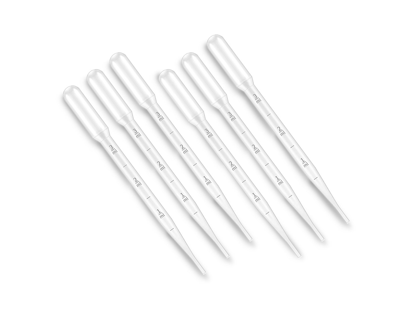 Disposable Plastic Pasteur Pipettes - 3ML (Pack of 100) for Essential Oils, Science Lab & DIY Crafts