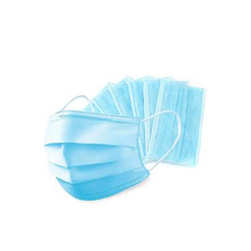 Halley Medical Supplies Ltd. Disposable Face Mask, Protective Masks with Ties for Comfortable and Secure Fit - 3 Ply (Pack... Disposable Face Mask, Protective Masks with Ties for Comfortable and Secure Fit - 3 Ply (Pack of 50, Blue)