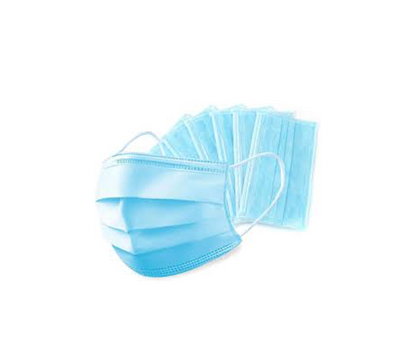 Halley Medical Supplies Ltd. Disposable Face Mask, Protective Masks with Ties for Comfortable and Secure Fit - 3 Ply (Pack... Disposable Face Mask, Protective Masks with Ties for Comfortable and Secure Fit - 3 Ply (Pack of 50, Blue)