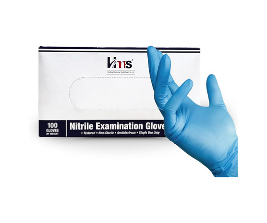 Nitrile Examination Gloves - 100 piece, powder free