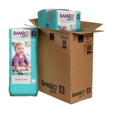Bambo Nature Eco-Friendly Diaper Size 4, Mega Pack ,7-14kg (144 diapers) Tall pack