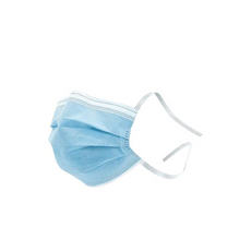 Halley Medical Supplies Ltd. Disposable Face Mask, Protective Masks with Ties for Comfortable and Secure Fit - 3 Ply (Pack... Disposable Face Mask, Protective Masks with Ties for Comfortable and Secure Fit - 3 Ply (Pack of 50, Blue)