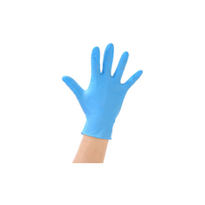 Blue Nitrile Disposable Gloves, Powder Free, Food Grade Gloves 100 Pcs (Large)
