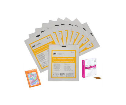 Tetra-Sole Pack of 10 Inadine Dressings (5cm x 5cm)