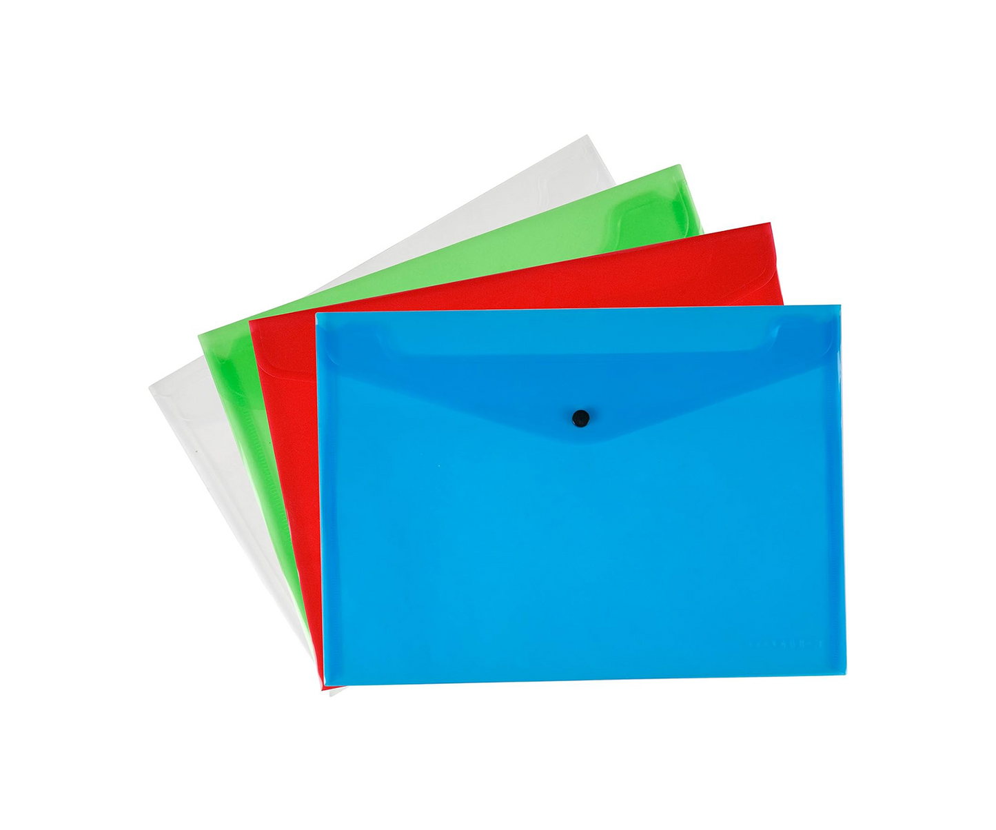 Q-Connect Polypropylene Document Folder A4 Assorted (Pack of 12)