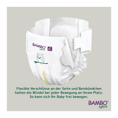 Bambo Nature Premium Eco Nappies – Size 6 (16+ kg / 35+ lb), XXL, 20 Pack