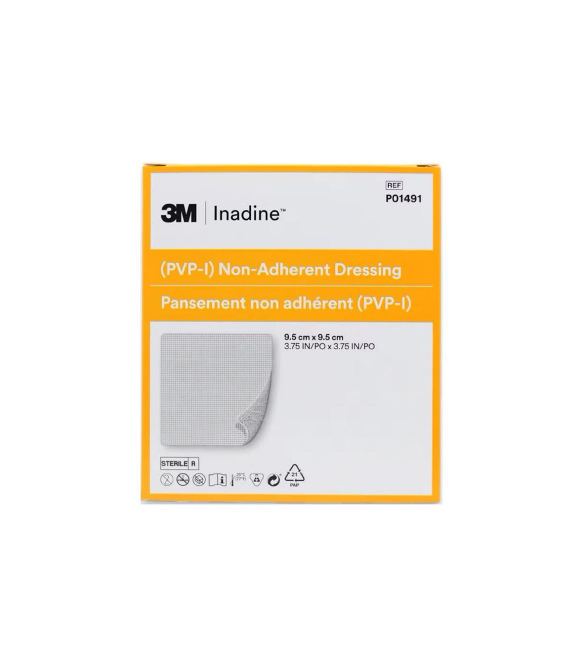 3M Iodine Non-Adherent Dressings 9.5cm x 9.5cm (x10)