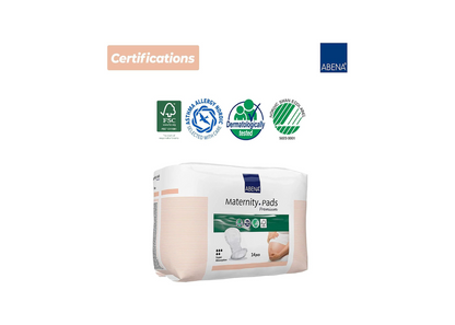Abena Premium Maternity Pads, Super Absorption, 15 Count