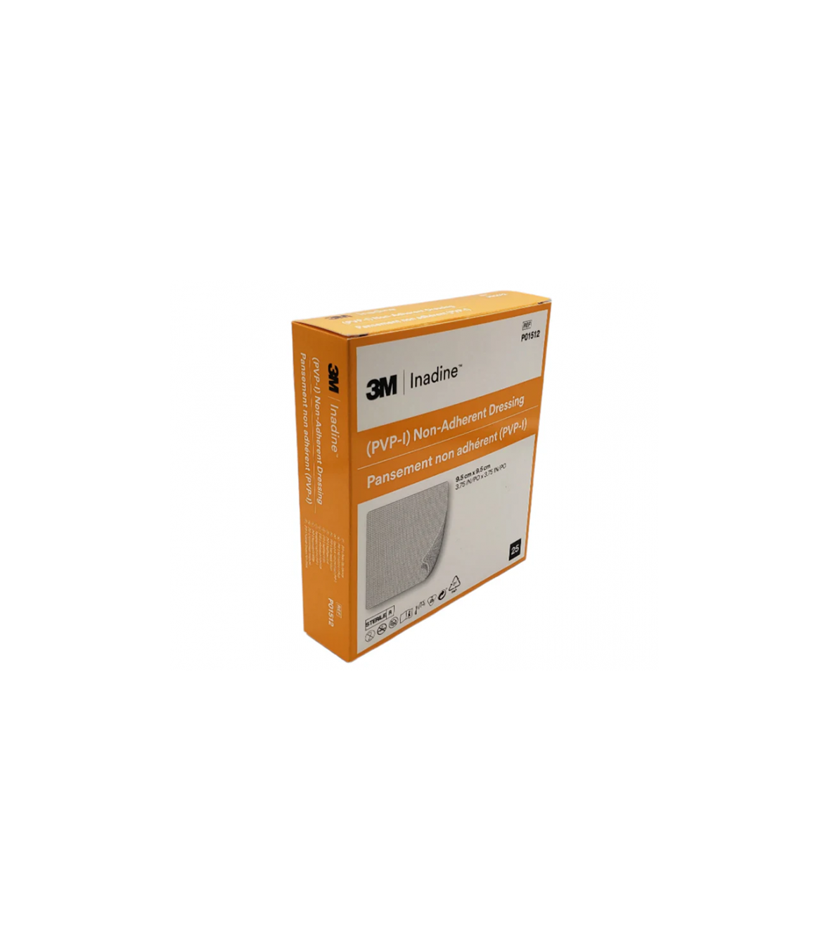 3M PVP-I Non Adherent Dressing - 9.5cm x 9.5cm - Pack of 25