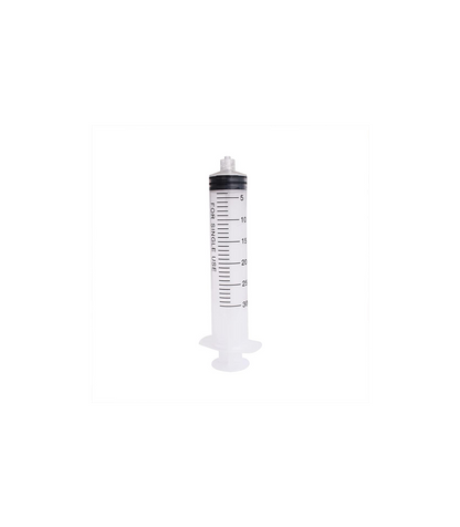 4 pcs 30ML/CC Plastic Syringe Disposable Individual Sealed Wrap Without Needle with Measurement for Scientific Feeding Pets Labs Watering Dispensing