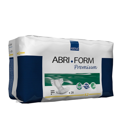 ABENA Abri-Form Premium All-In-One Incontinence Pads for Men & Women - Small 2, 60-85cm Waist, 1800ml Absorbency, 28PK, Eco-Friendly