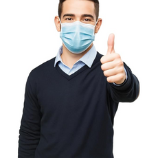 Halley Medical Supplies Ltd. Disposable Face Mask, Protective Masks with Ties for Comfortable and Secure Fit - 3 Ply (Pack... Disposable Face Mask, Protective Masks with Ties for Comfortable and Secure Fit - 3 Ply (Pack of 50, Blue)