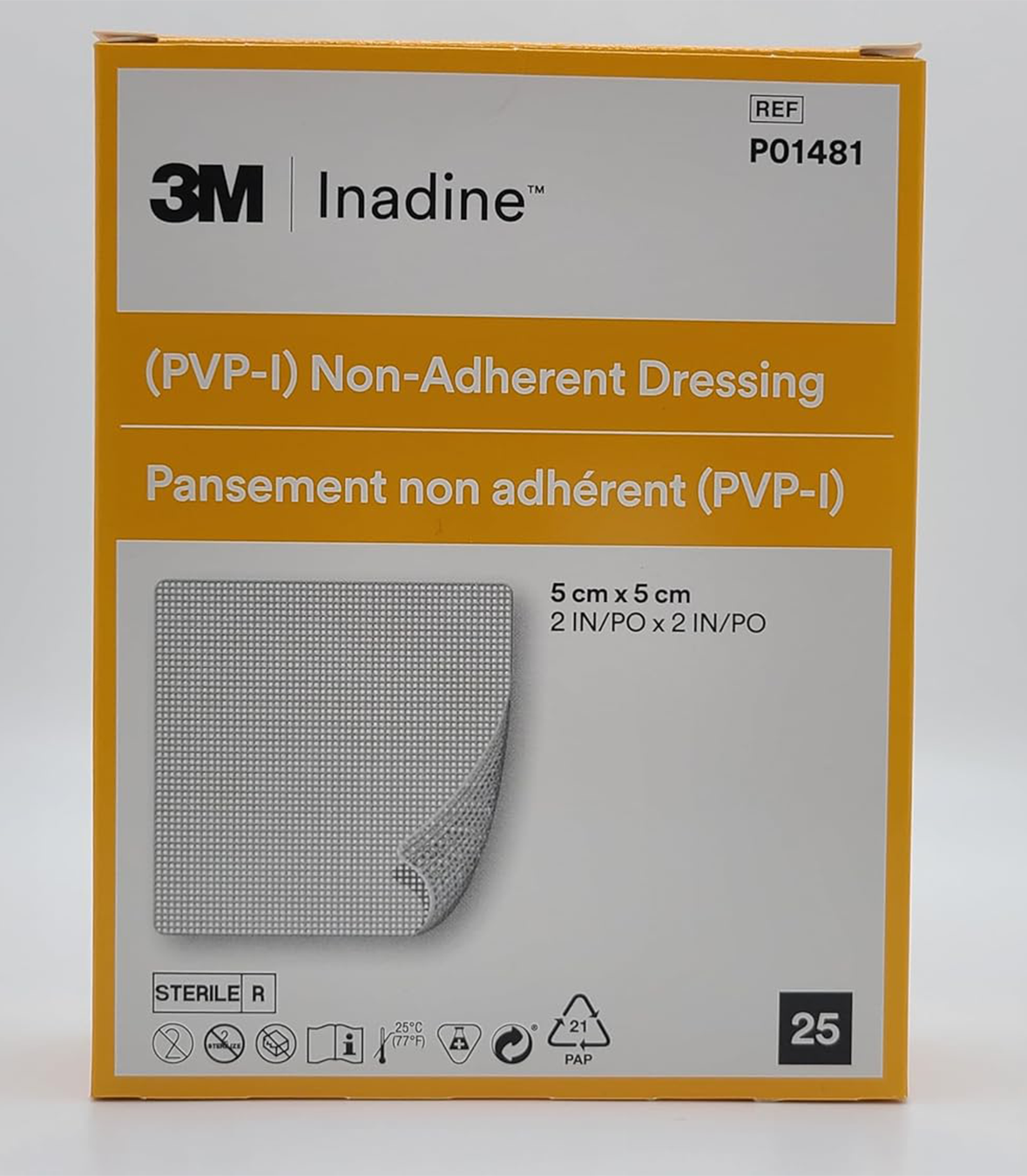 Inadine 5cm x 5cm Box of 25