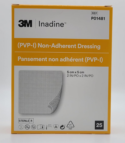 Inadine 5cm x 5cm Box of 25