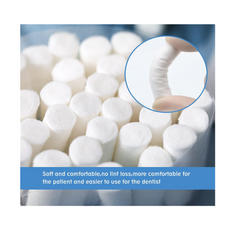400 Count Dental Gauze Rolls Cottons Pads 1.5 Inch, 100% Cotton, Dentist Cotton Rolls Cotton Ball for Dental Clinic