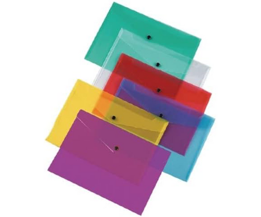 Q-Connect Polypropylene Document Folder A4 Assorted (Pack of 12)