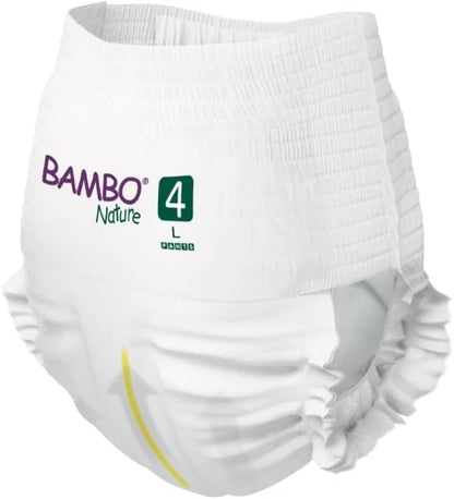 Size 4 / L Premium Training Pants, Pull Ups, Eco-Labelled Potty Training Pants, Training Nappy Pants, Secure & Comfortable, Discreet Pants For Active Day & Comfy Night's Sleep - 20PK