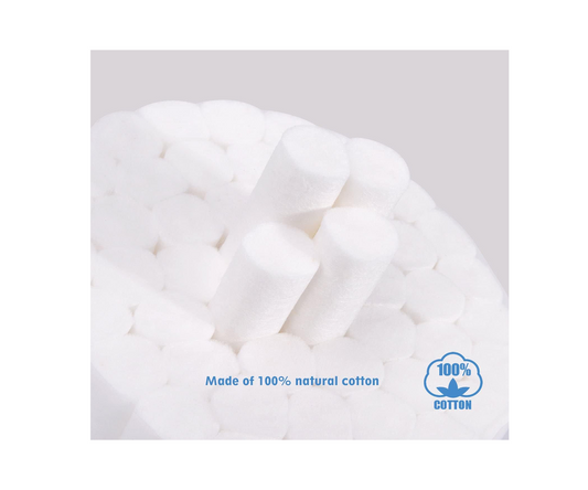 400 Count Dental Gauze Rolls Cottons Pads 1.5 Inch, 100% Cotton, Dentist Cotton Rolls Cotton Ball for Dental Clinic Halley Medical Supplies Ltd.