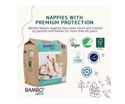 Bambo Nature Premium Eco Nappies - Size 3