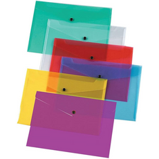 Q-Connect Polypropylene Document Folder A4 Assorted (Pack of 12)