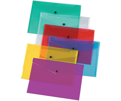 Q-Connect Polypropylene Document Folder A4 Assorted (Pack of 12)