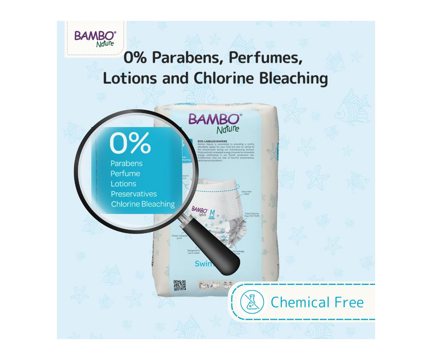Bambo Nature Premium Swim Nappy Pants – Small (7-12 kg)