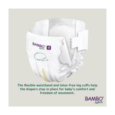 Bambo Nature Eco-Friendly Diaper Size 4, Mega Pack ,7-14kg (144 diapers) Tall pack