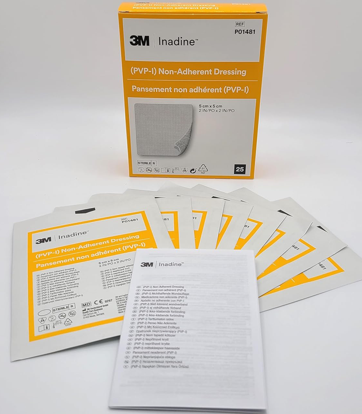 Inadine 5cm x 5cm Box of 25