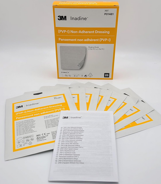Inadine 5cm x 5cm Box of 25
