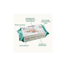 Bambo Nature Wet Wipes, Newborn Essentials, Eco-Labelled Baby Wipes, Gentle & Soft Wipes, Moisturising & Skin-Friendly Wet Wipes For On The Go, Sustainable Baby Essentials For Newborn - 80 Wipes