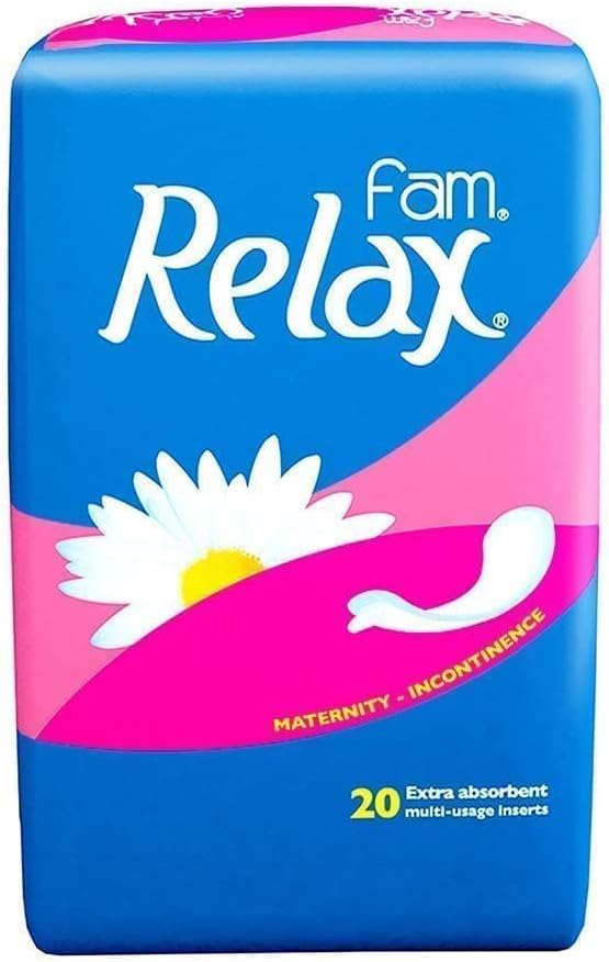 Fam Relax Natural Cotton Feel,Maternity Sanitary Pads,20 Pads