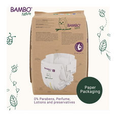 Bambo Nature Baby Diapers – Size 6 (16+ kg) – Pack of 6 (120 Nappies Total)