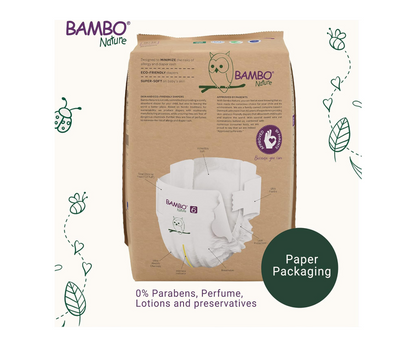 Bambo Nature Baby Diapers – Size 6 (16+ kg) – Pack of 6 (120 Nappies Total)