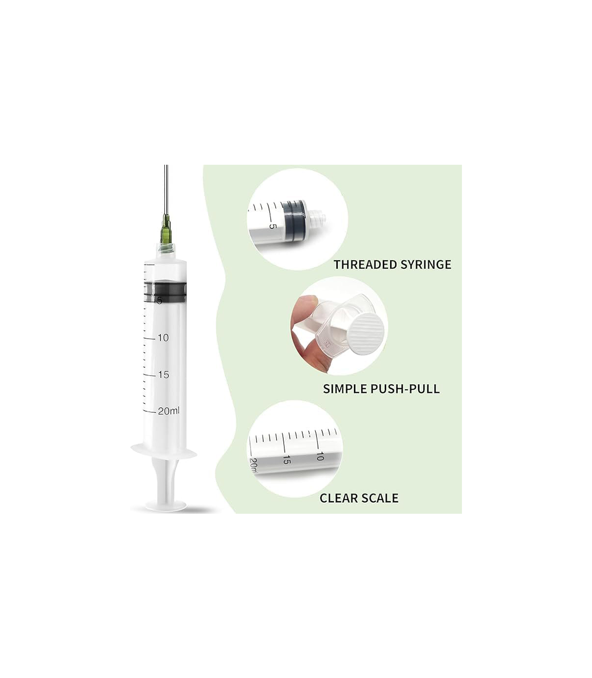 Plastic Syringe 1.5ml - 20ml